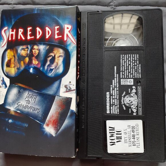 Shredder 2003 VHS Snowboard Winter Slasher Horror  Y2K Showbiz Video Rental - Picture 8 of 9